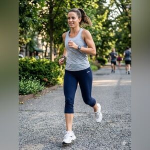 Spalding Navy Capri Leggings